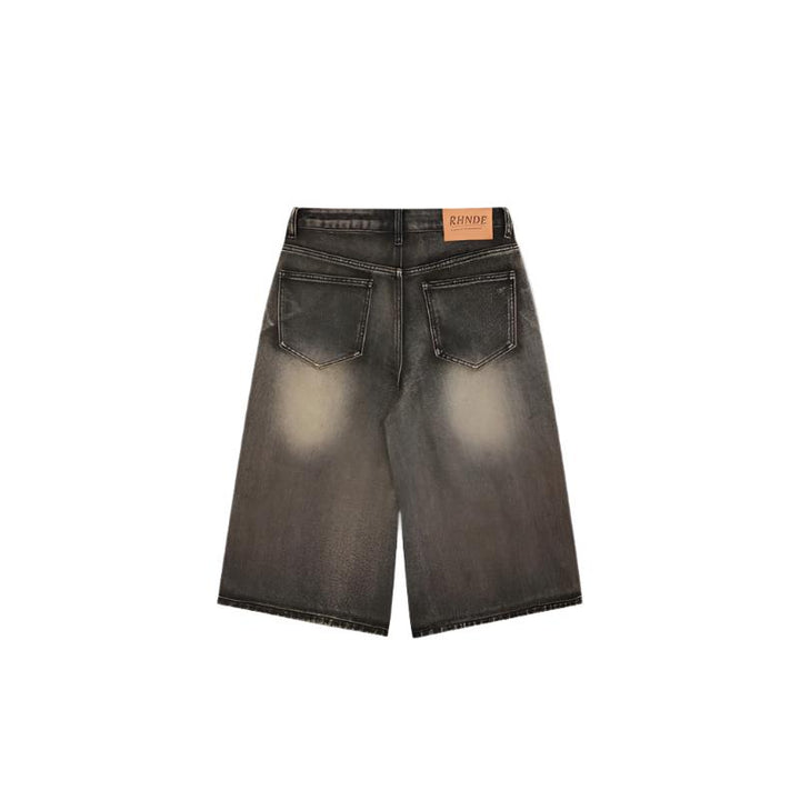 Vintage Washed Wrinkle Jorts     - VONVEX