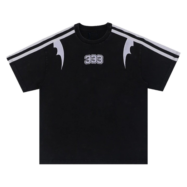 333  Arc Embroidery  T-Shirt  M   - VONVEX