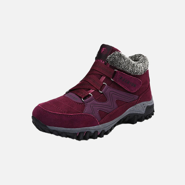 Waterproof Fuzzy Non-slip Shoes  Wine Red 48  - VONVEX