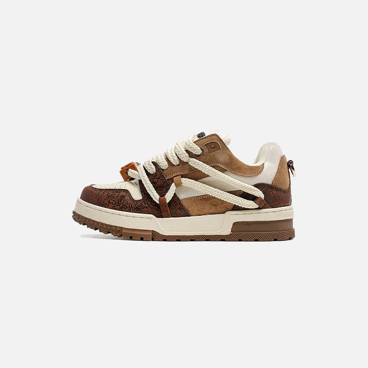 Petal Bloom Sneakers  Brown 36  - VONVEX