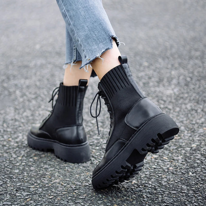 Winter Vogue Sock Boots     - VONVEX