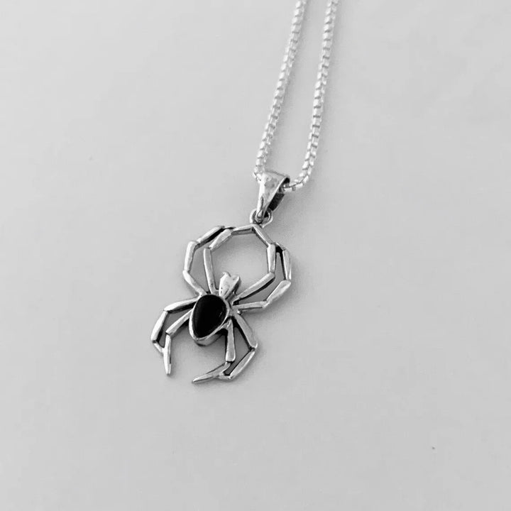 CAOSHI Cute Spider Animal Pendant Necklace for Girls Silver Color Y2K Style Women Trendy Jewelry Factory Outlet Pendant Necklace