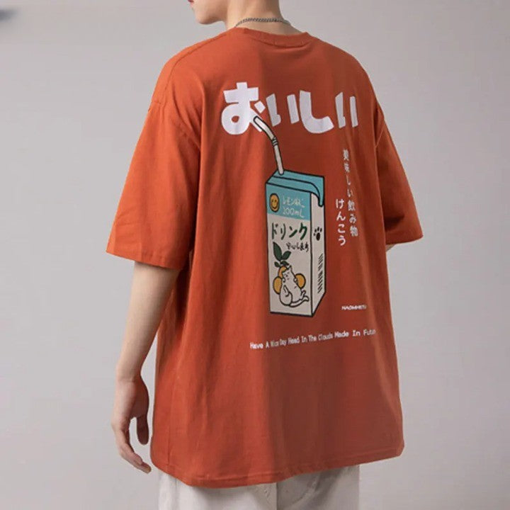 Y2k Juicy Orange T-Shirt     - VONVEX