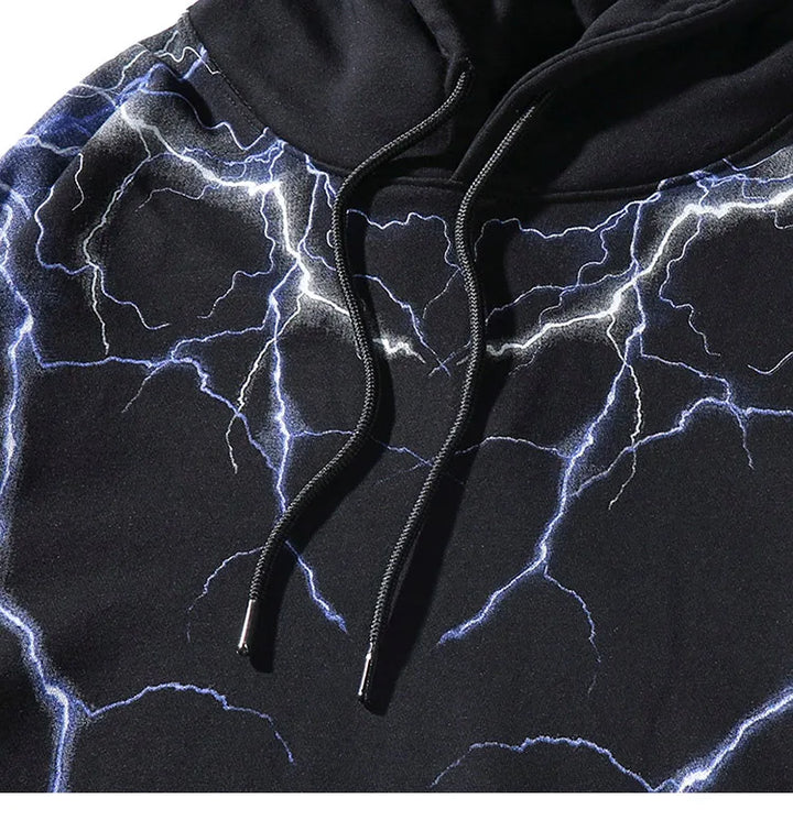 Lightning Strikes Hoodie     - VONVEX