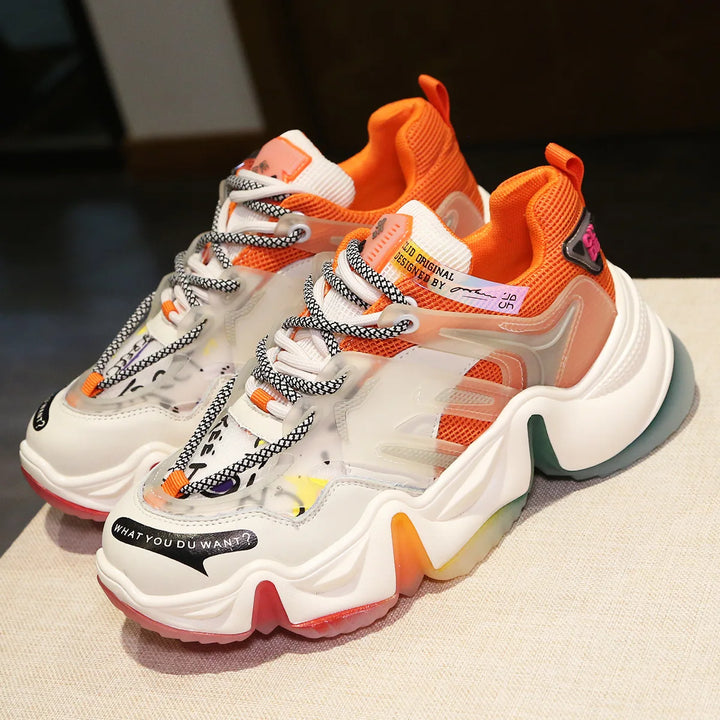 Color Splash Chunky Sneakers     - VONVEX