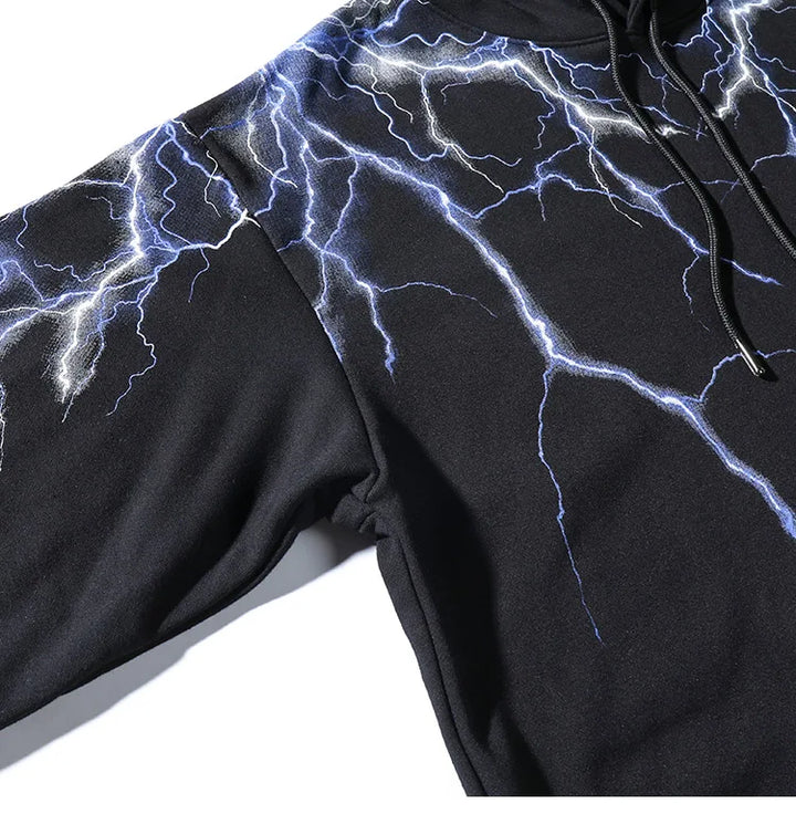 Lightning Strikes Hoodie     - VONVEX