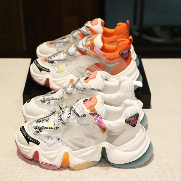 Color Splash Chunky Sneakers     - VONVEX