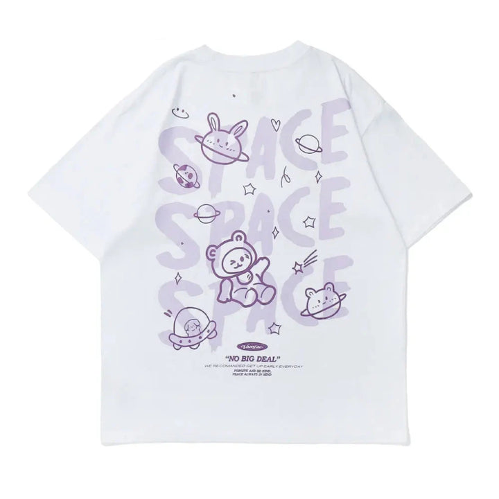 Space Buddies Oversized T-Shirt     - VONVEX