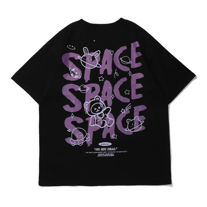 Space Buddies Oversized T-Shirt     - VONVEX