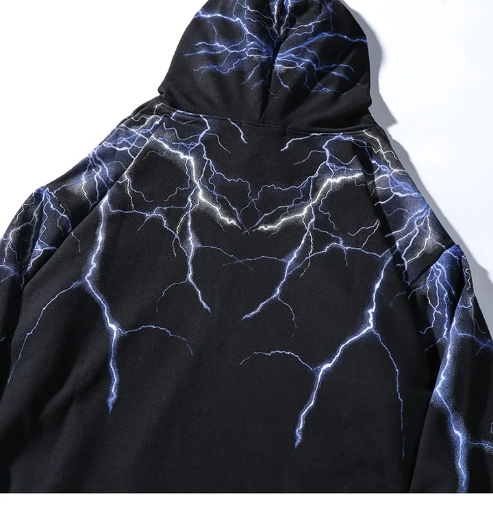 Lightning Strikes Hoodie     - VONVEX