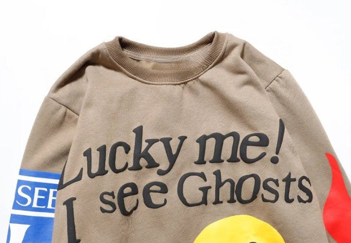 Lucky Me I See Ghosts Sweatshirts     - VONVEX