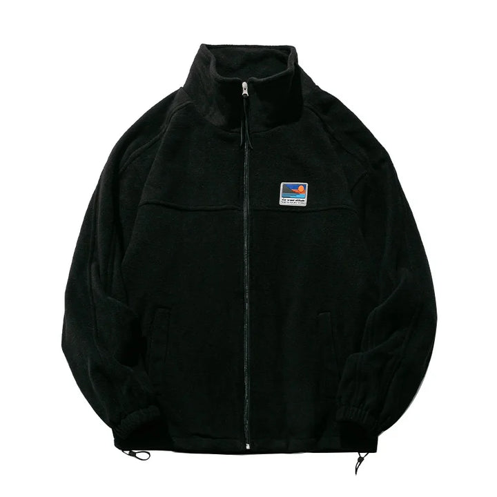 Heritage Fleece Zip-Up Jacket  Black XXL  - VONVEX