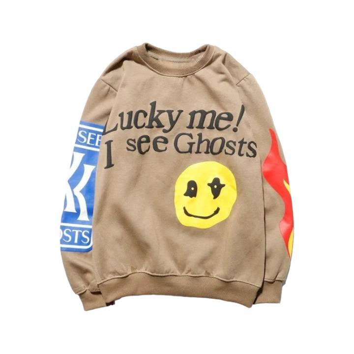 Lucky Me I See Ghosts Sweatshirts     - VONVEX