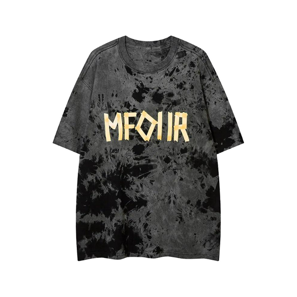 "MFOIIR" Tie Dye Oversized T-Shirt     - VONVEX