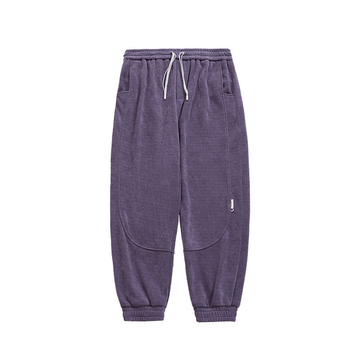 Chenille Pants Gray Purple S - VONVEX