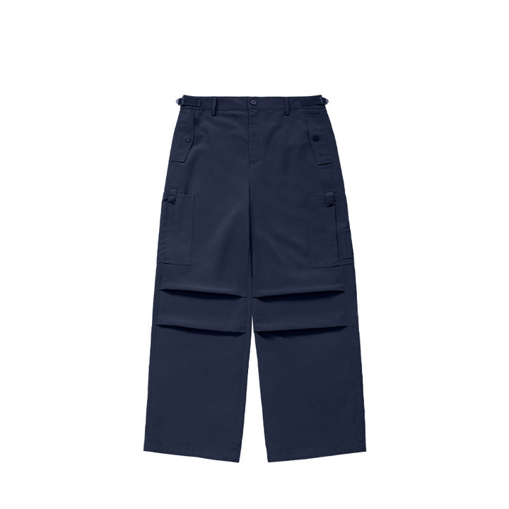 Wide Leg Paratrooper Pants Sapphire Blue 28 - VONVEX