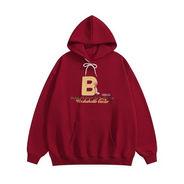 UnShakable Rabid Hoodie  Purplish Red S  - VONVEX