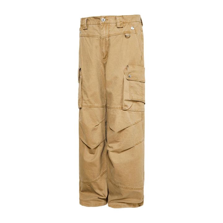 Crane Pocket Cargo Street Pants  Khaki S  - VONVEX