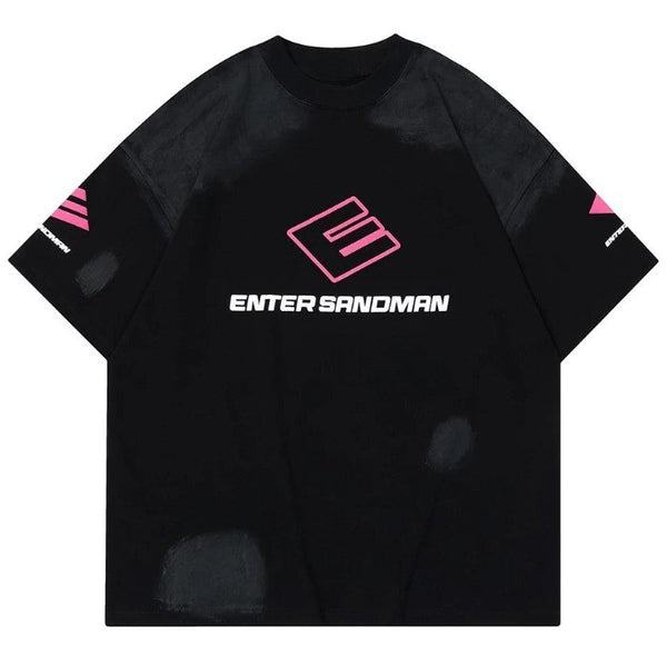 Enter Sandman Vintage Printed T-Shirt