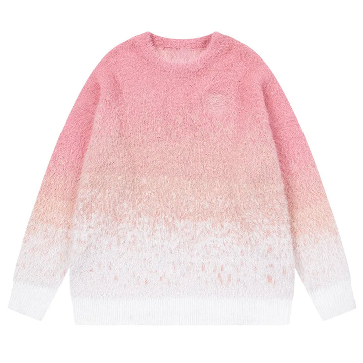 Ocean Breeze Crew Neck Sweater Pink M - VONVEX