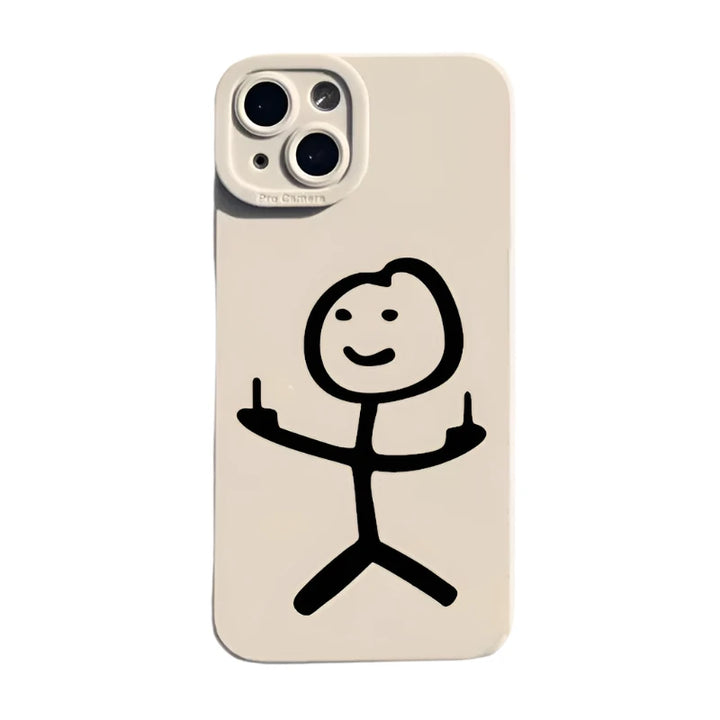 Matchman Matte Cartoon Case  Style-2 For iPhone 12 Pro  - VONVEX