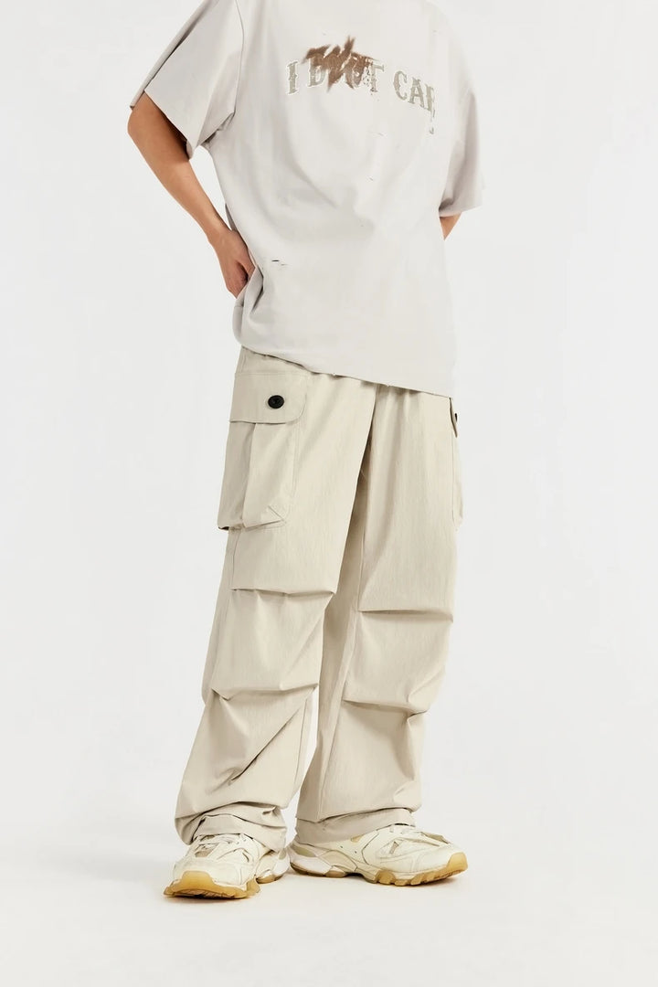 Trendy Loose Fit Cargo Pants     - VONVEX