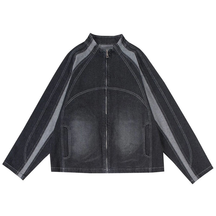 Denim Racer Jacket  Black XL  - VONVEX