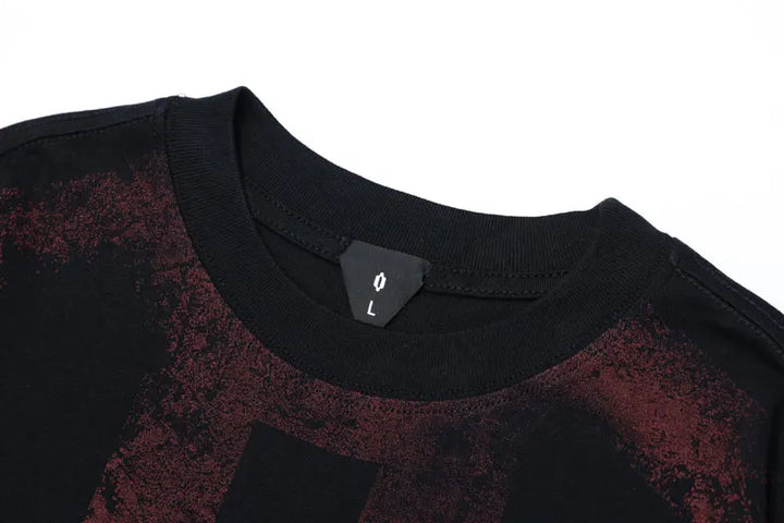 Y2K Washed Patchwork Distressed Sweater - VONVEX