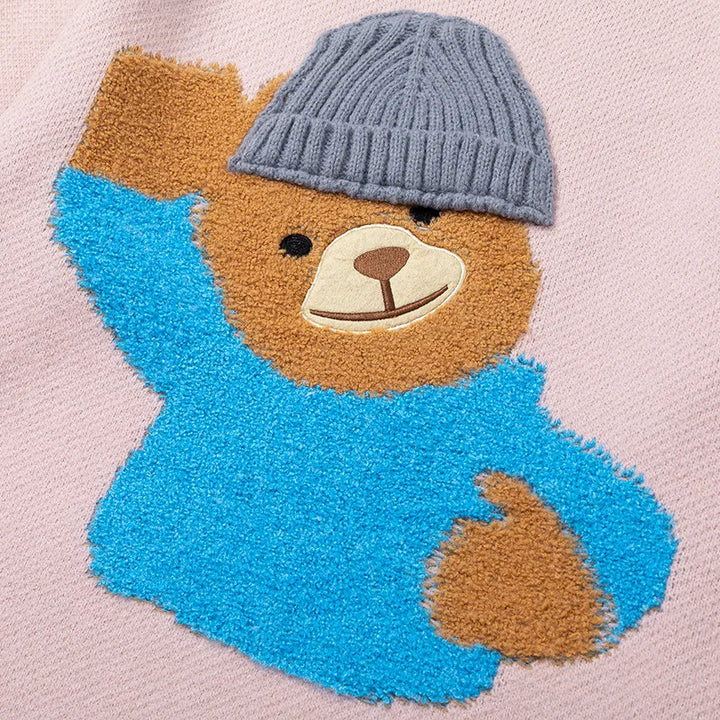 Farewell Teddy Bear Heavy Sweater - VONVEX