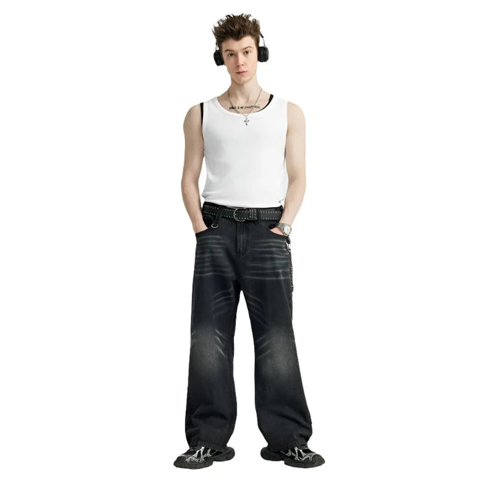 Slim Fit Ribbed Tank Top     - VONVEX