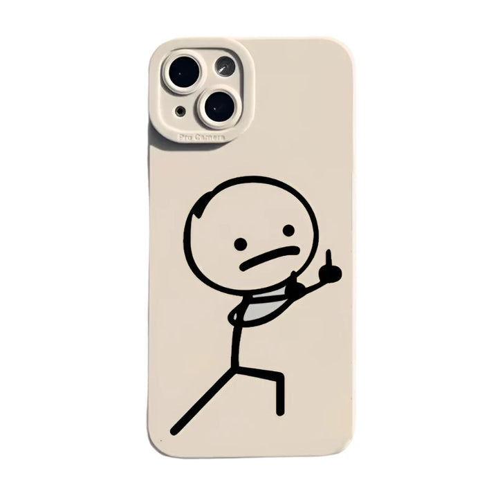 Matchman Matte Cartoon Case  Style-3 For iPhone 12 Pro  - VONVEX