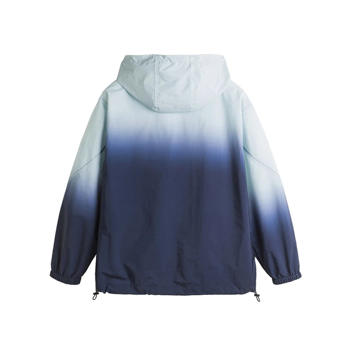 Loose Gradient Color Windbreaker Jacket     - VONVEX