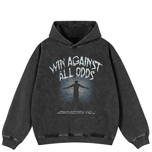 Against All Odds Washed Hoodie S - VONVEX