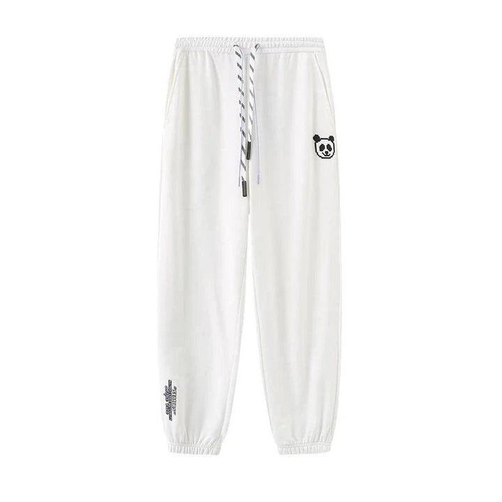 Panda Letter Women's Sports Pant  White XS  - VONVEX