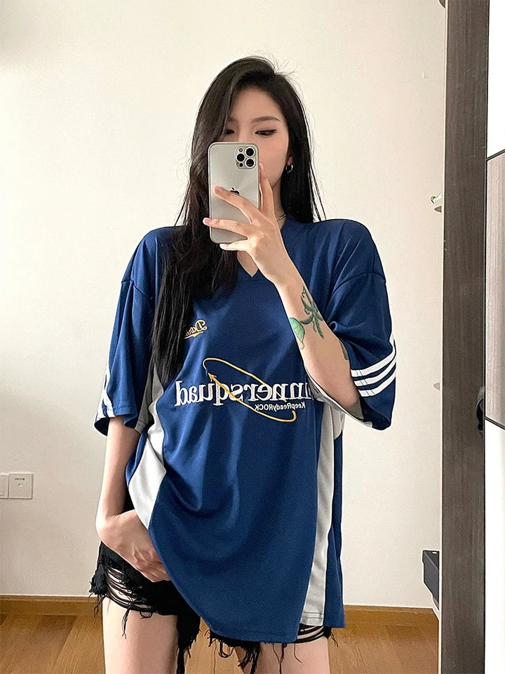 Y2K Basketball Women's Oversized T-Shirt     - VONVEX