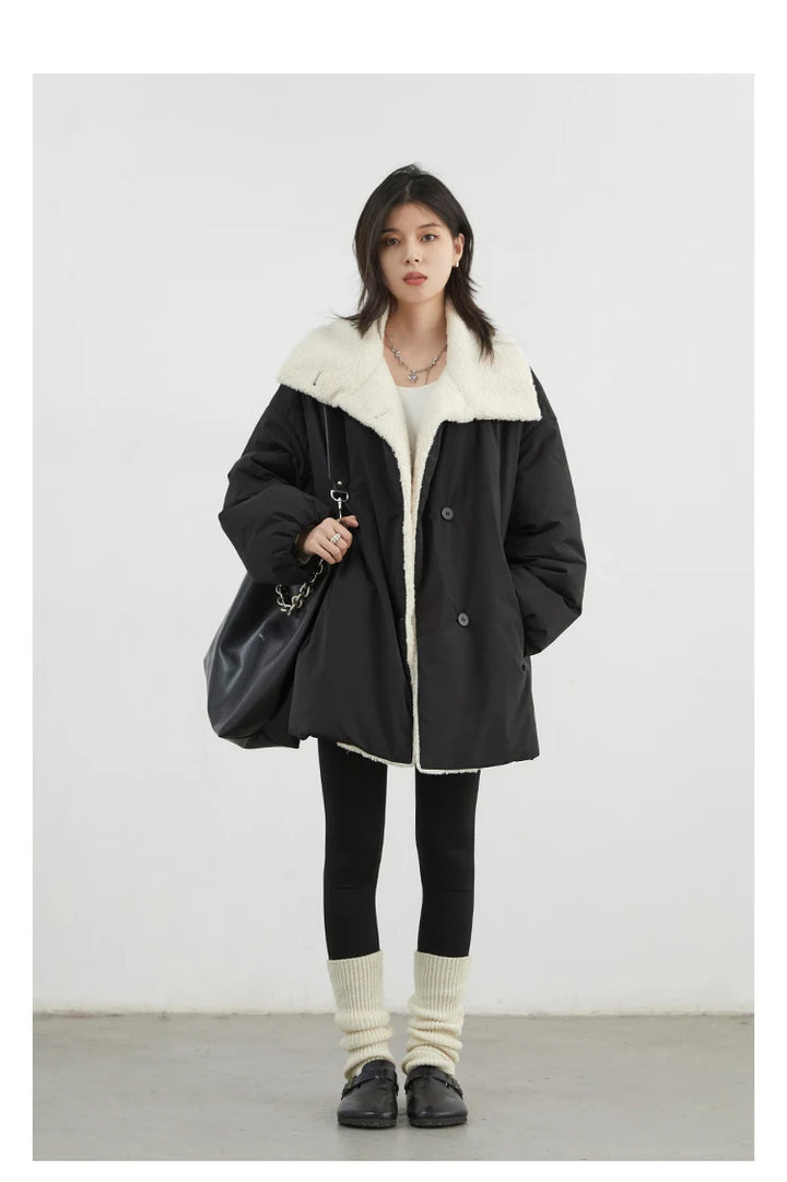 Plush Single Thickened Coat - VONVEX