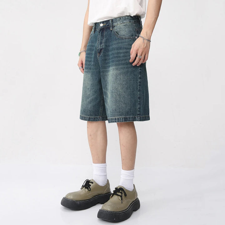 Y2K Retro Harajuku Denim Short     - VONVEX