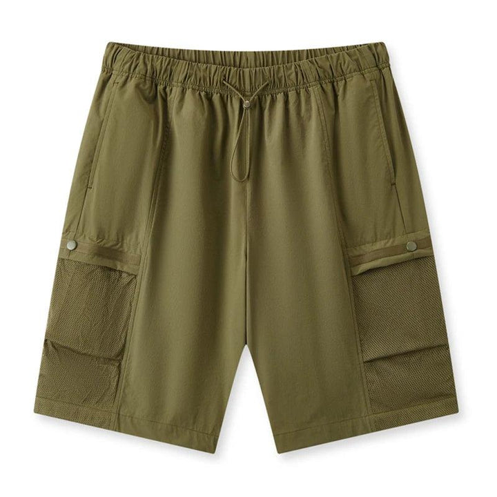 Casual Solid Color Straight Short  Green XXXL  - VONVEX