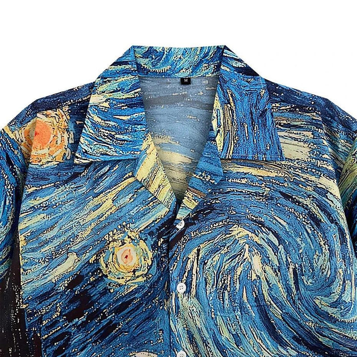 Van Gogh Starry Night Shirt     - VONVEX