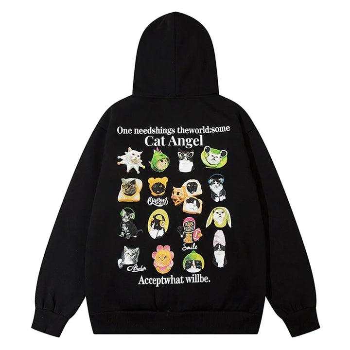 Y2k Emoji Frenzy Hoodie - VONVEX