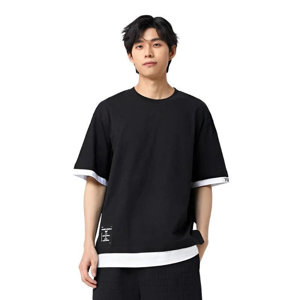 Casual Loose Two Piece Knitted T-Shirt     - VONVEX