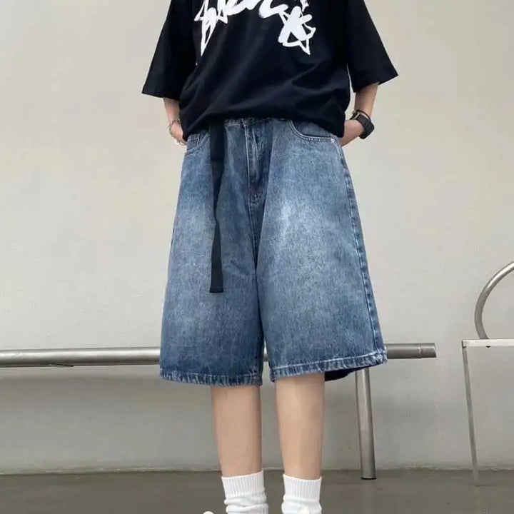 Y2K Baggy Vintage Women's Jorts     - VONVEX