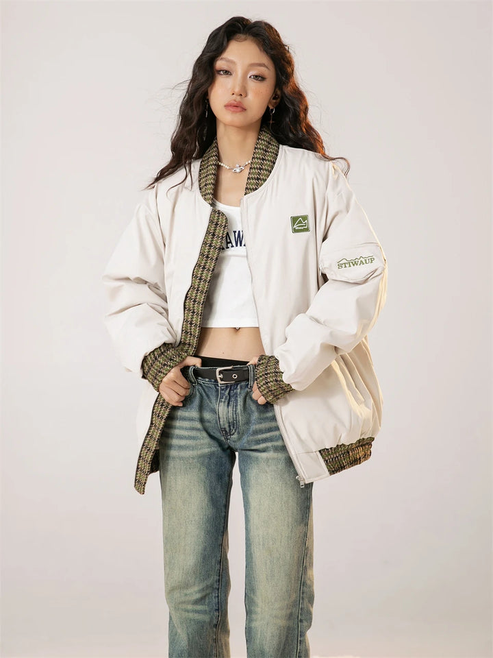 Urban Chic Bomber Varsity Jacket     - VONVEX