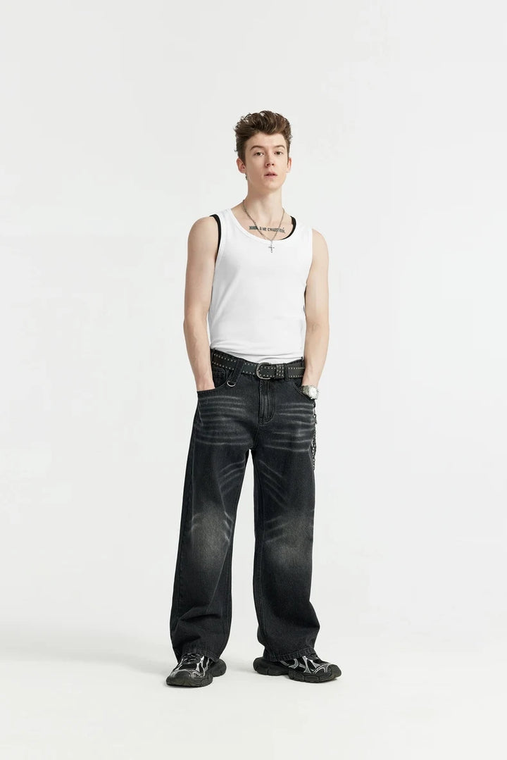 Slim Fit Ribbed Tank Top     - VONVEX