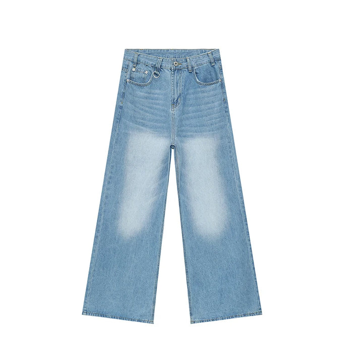 Wide-Leg Cowboy Denim Jeans  S Light Blue  - VONVEX