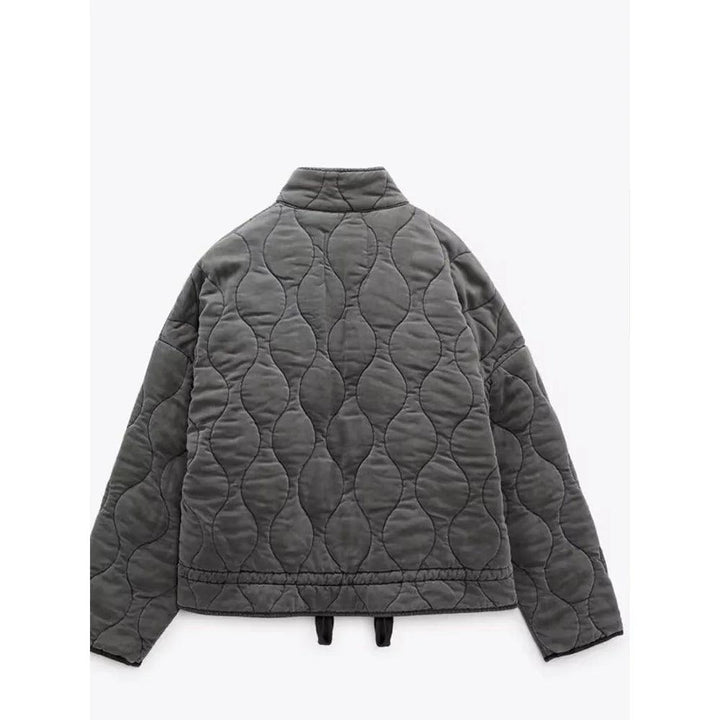 Vintage Pocket Drawstring Women's Coat     - VONVEX