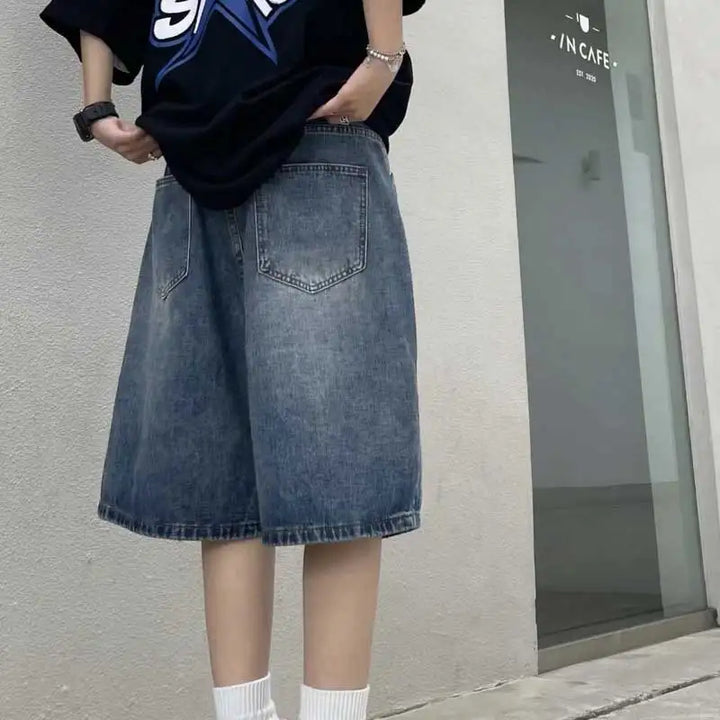 Y2K Baggy Vintage Women's Jorts     - VONVEX