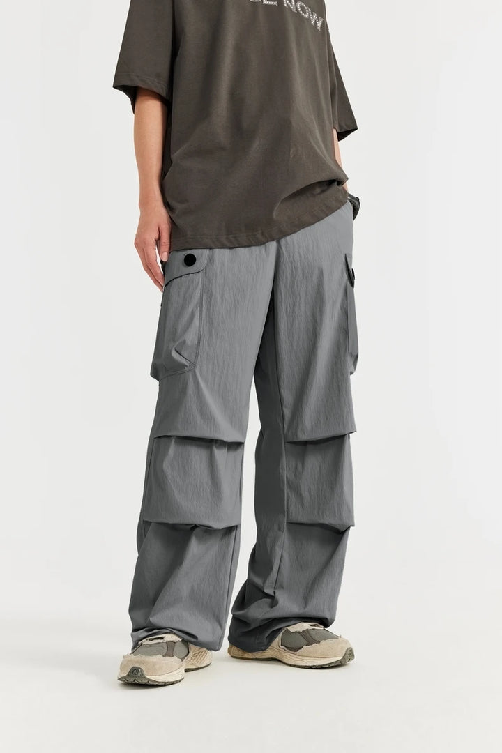 Trendy Loose Fit Cargo Pants     - VONVEX