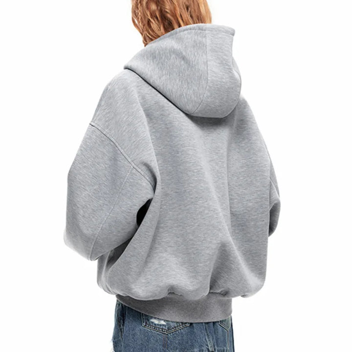 Basic Zipper Heavy Hoodie - VONVEX