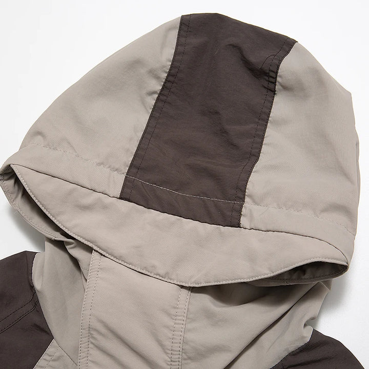 Multi Pocketed Waterproof Rain Jacket - VONVEX